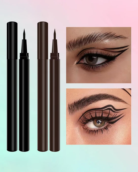 Eyeliner Liquide Imperméable Pointe Ultra-Fine Séchage Rapide