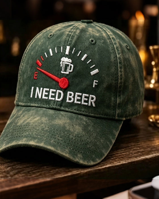 Casquette De Baseball Brodée Bière Tableau De Bord