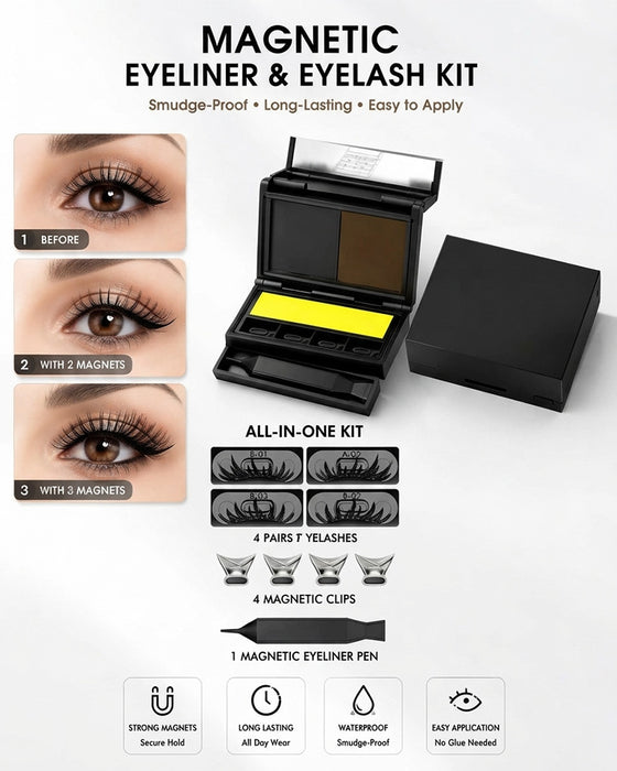 3-In-1 Eyeliner Und Wimpernstempel-Set