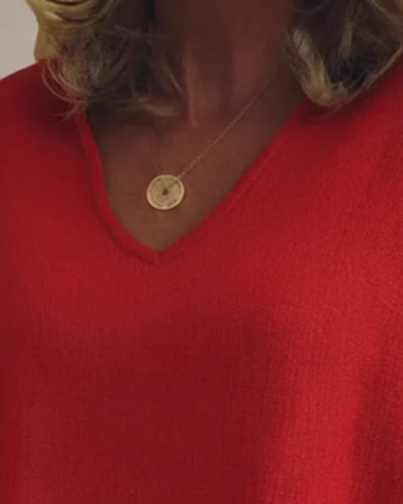 Pull Décontracté À Col En V