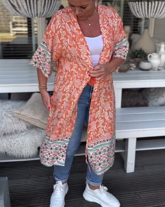 Manteau de plage de vacances imprimé à la mode