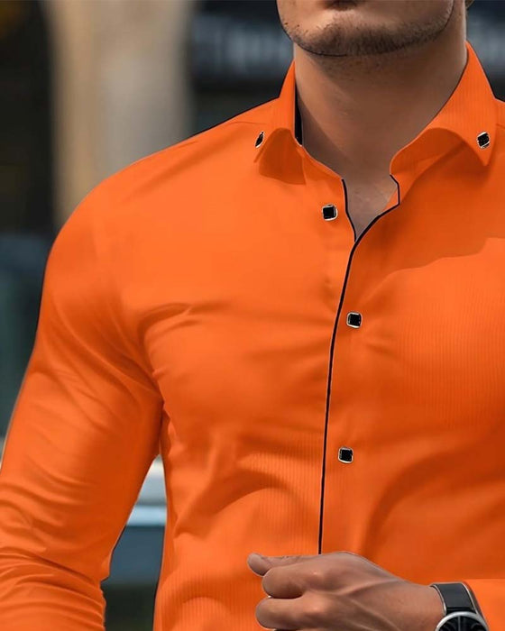 Chemise Business Coupe Ajustée Manches Longues