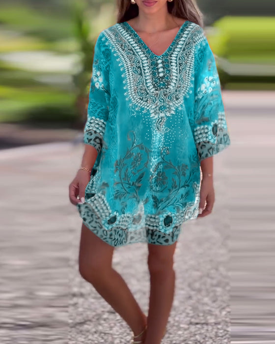 Blouse Imprimé Ethnique