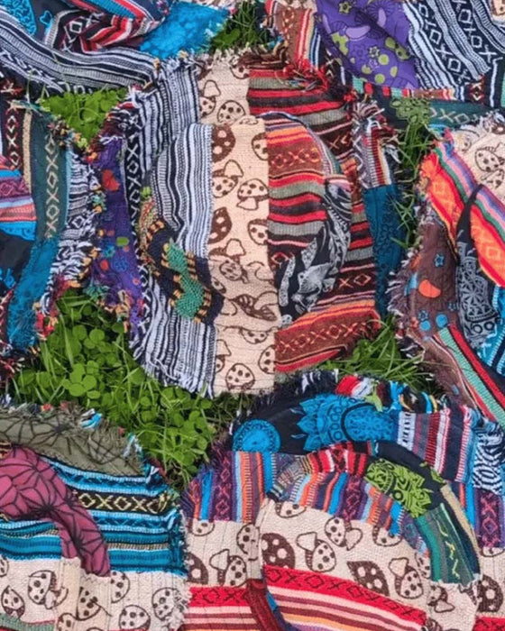 Chapeau Patchwork Coloré Seau