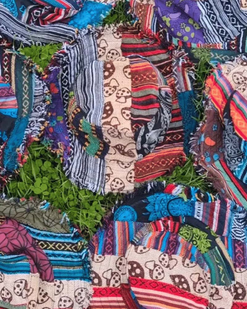 Chapeau Patchwork Coloré Seau