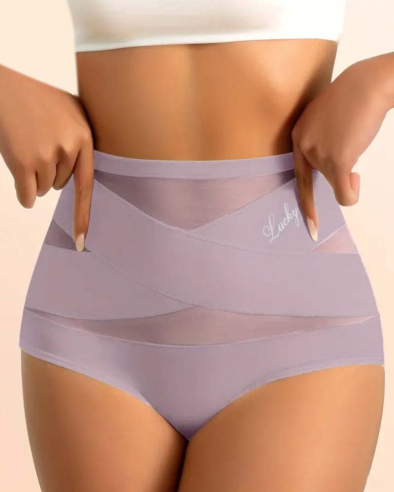 Sous-Vêtements Femme Taille Haute Sans Couture Contrôle Du Ventre Rehausse Fessier