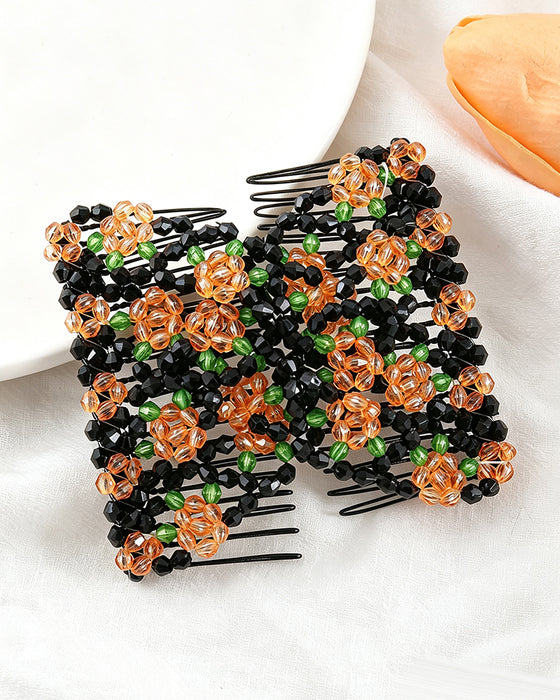 Peigne Accessoire Capillaire À Perles Élastique