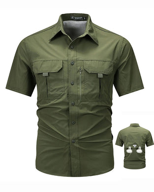 Chemise Manches Courtes Rétro Travail