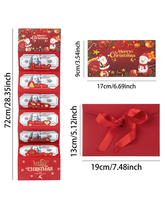 Enveloppe Cadeau Argent De Noël