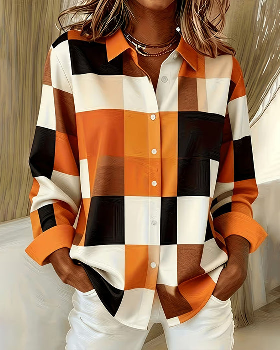 Chemise Bloc Carreau Revers