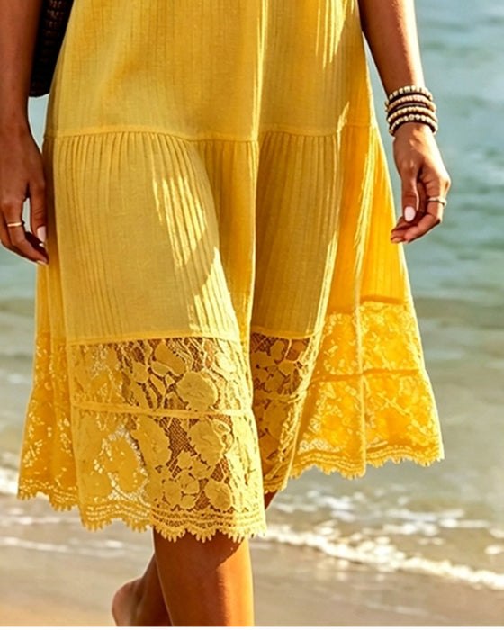Robe Découpée Patchwork