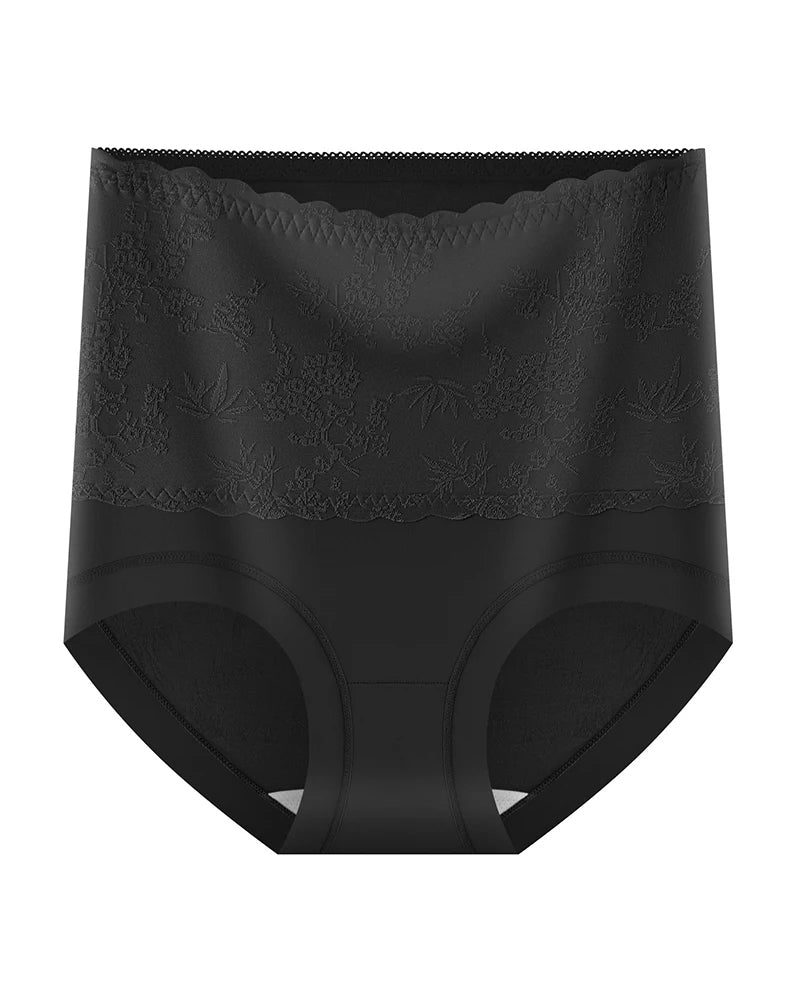 Pantalon Style Chinois Taille Haute Gaufré Contrôle Ventre