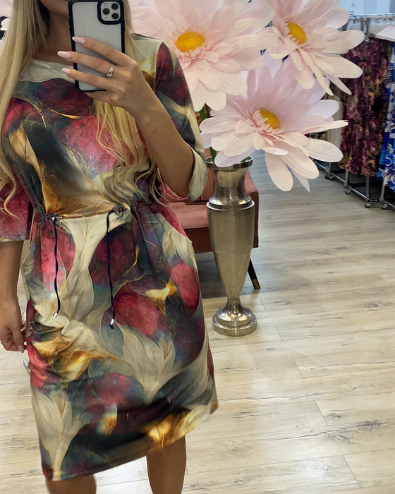 Robe Rétro Bloc De Couleur Patchwork Dégradé