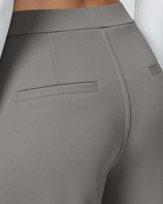 Pantalon Droit En Couleur Unie Avec Tombant Pour Costume