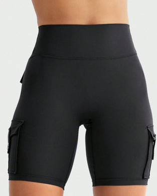 Leggings Femme Multi-Poches Cyclisme Capri