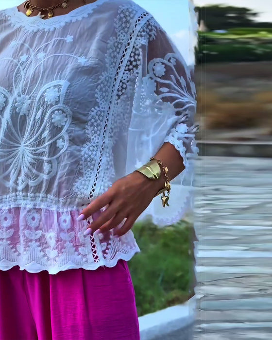 Blouse Unie Tendance