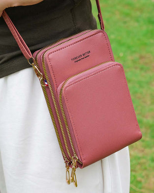 Sac À Téléphone Crossbody Mode Unicolore