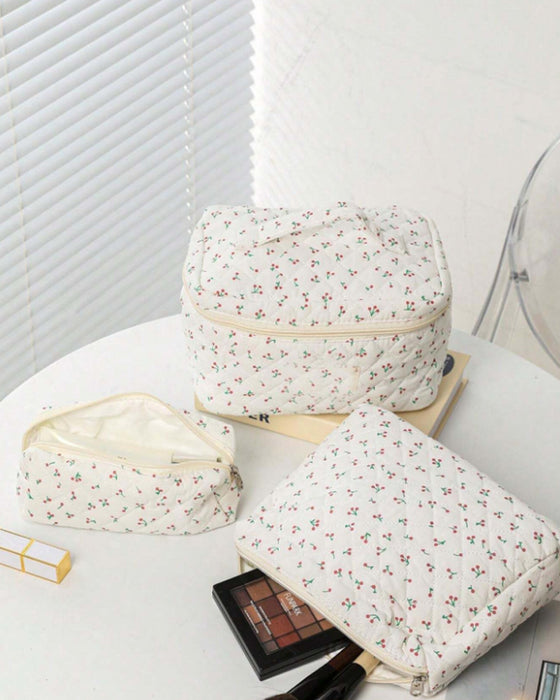 Ensemble de trousses de maquillage trois pièces