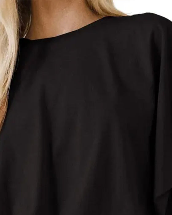 Haut Unie Manche Bouffante Court