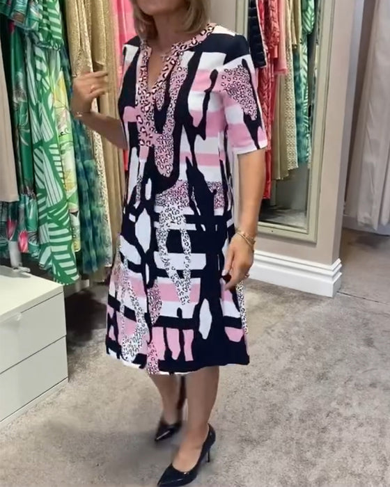 Robe midi femme imprimé léopard