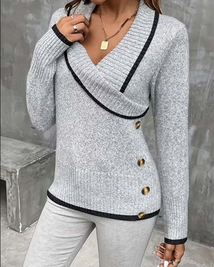 Pull Manches Longues Col V