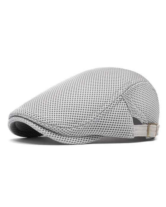 Casquette Plate En Maille Respirante Pour Homme - Béret Ivy Newsboy Ajustable Chapeau D'Été