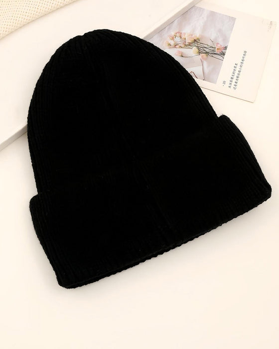 Bonnet Unisexe Uni Avec Design De Lentille De Lunettes