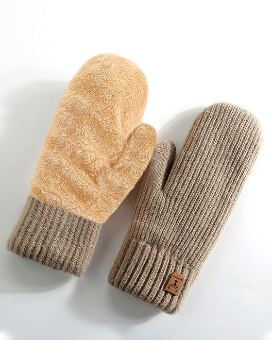 Gants D'Hiver Doublés En Polaire