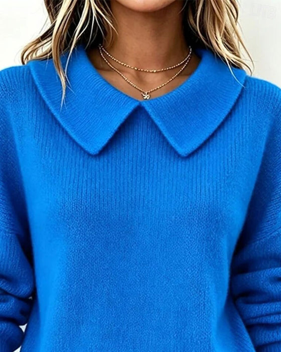 Pullover Col Claudine Uni
