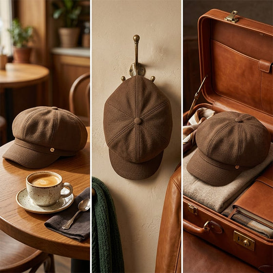 Casquette Newsboy De Style Britannique