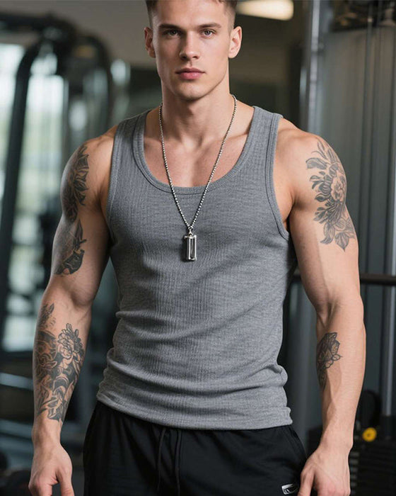 Débardeur Homme Coton Fitness