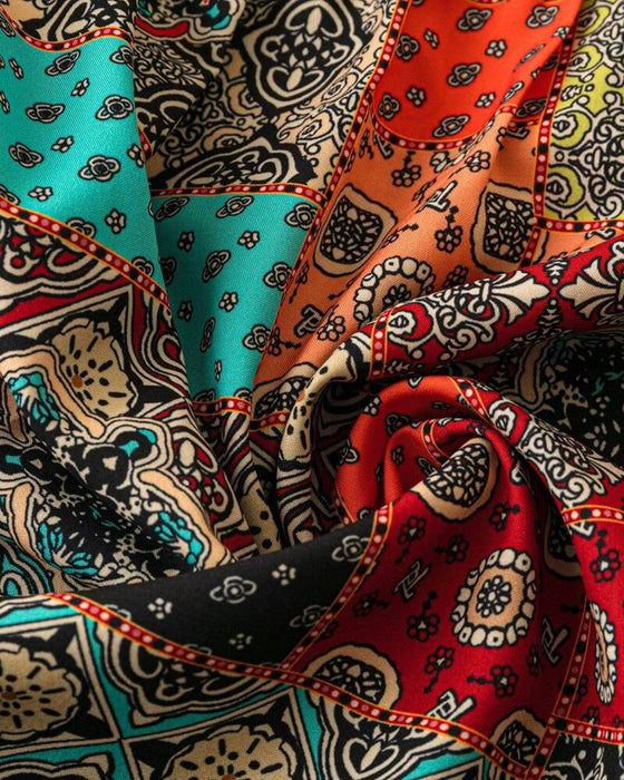 T-shirt Plissé avec Impression Vintage