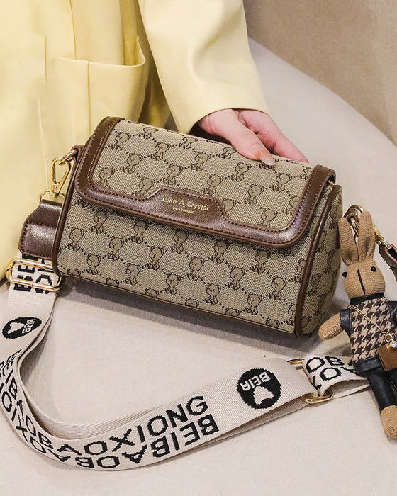 Sac Imprimé Ours Simple Épaule