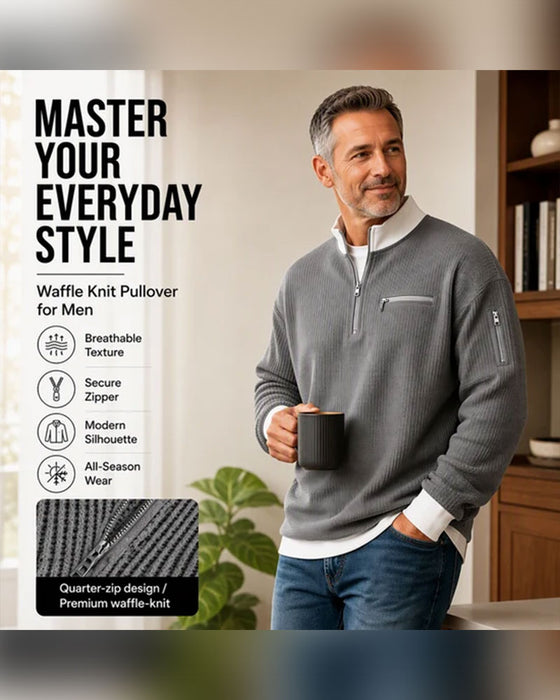 Sweatshirt Col Montant Contrastant Fermeture Éclair