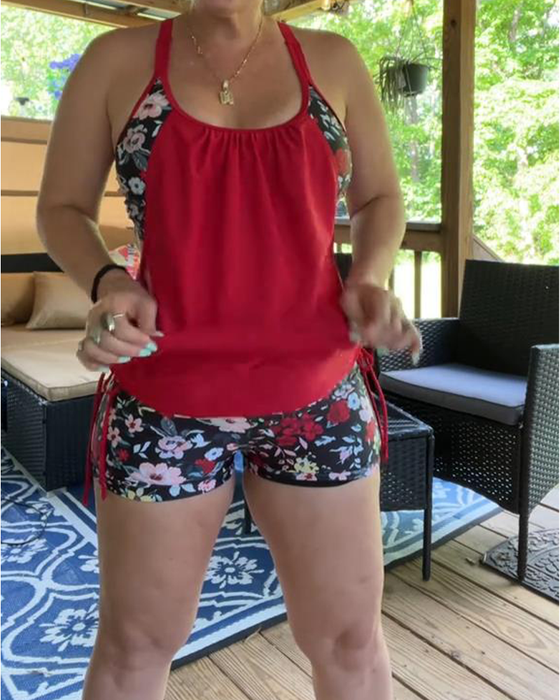 Maillot De Bain Imprimé Bretelles Boxer