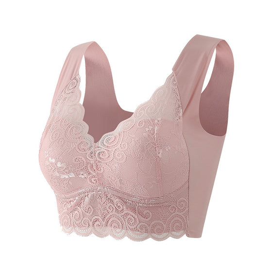 Soutien-Gorge Push Up Sans Couture Sans Armatures En Dentelle