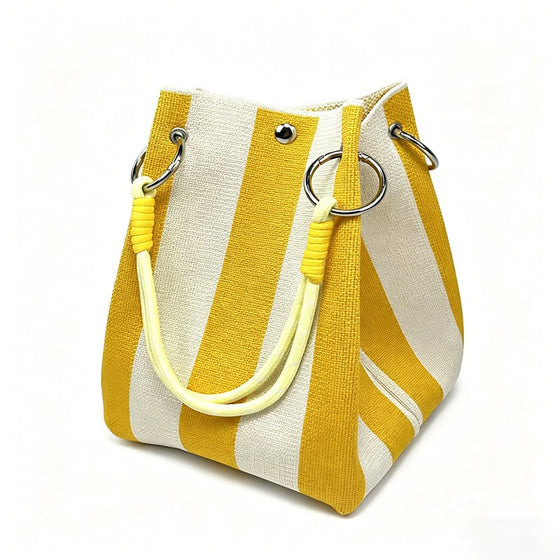 Sac Mini Tissé Seau Tote