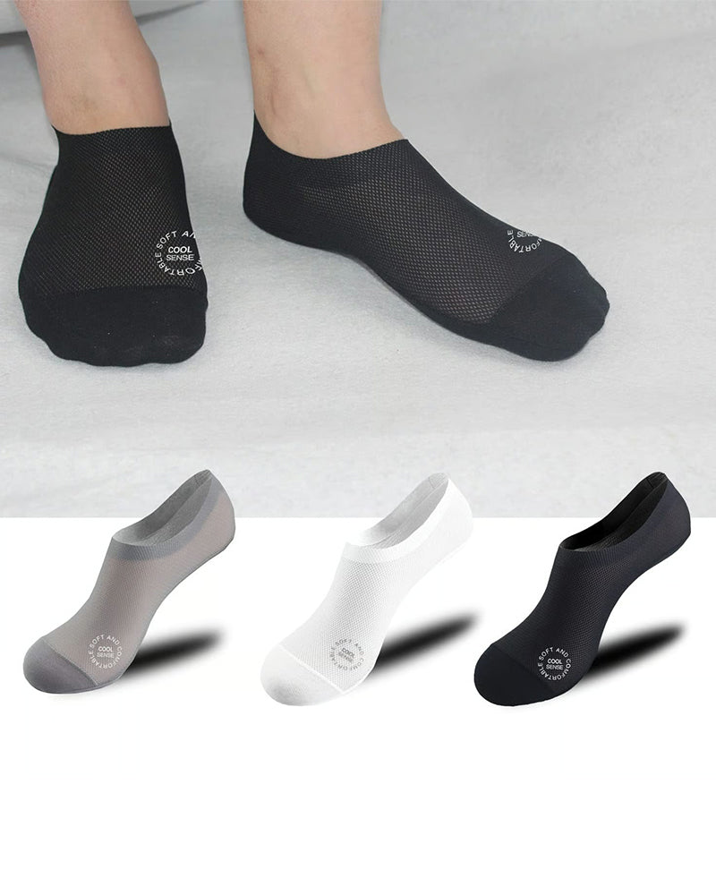 Chaussettes Homme Soie Glacée Bateau