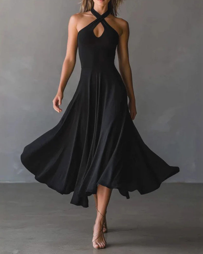 Robe À La Mode Col Nuque