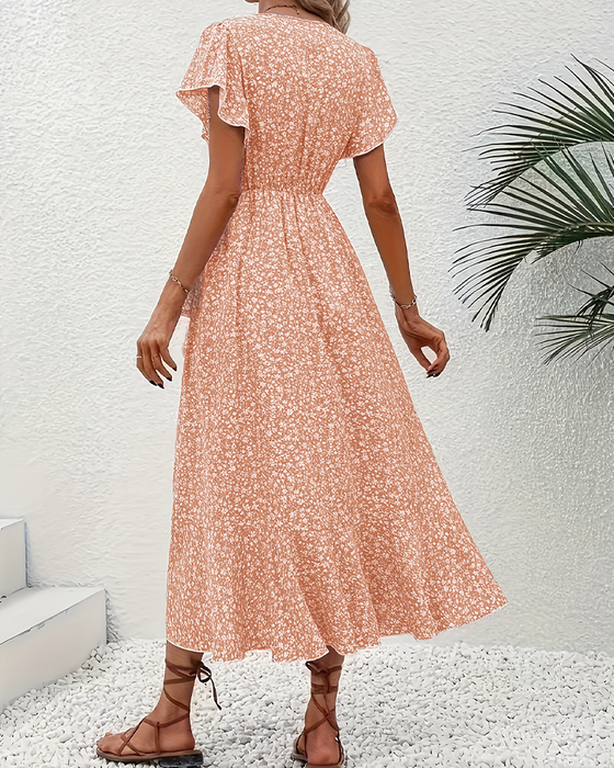 Robe Petite Fleur Nouer Devant Vacances