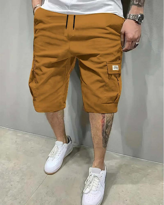 Shorts Homme Taille Mi-Haute À Cordon