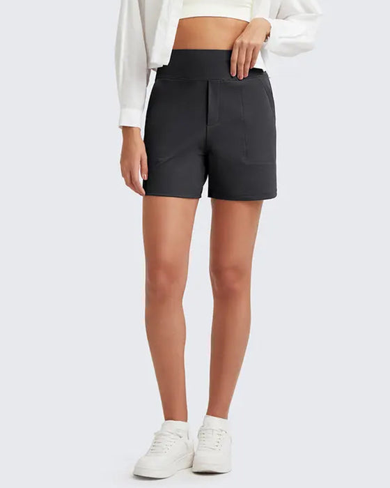 Short Taille Haute Athlétique Course