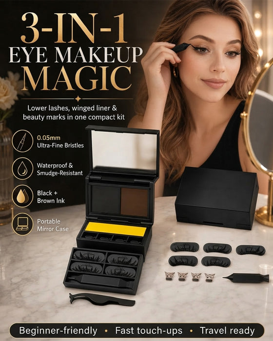 3-In-1 Eyeliner Und Wimpernstempel-Set