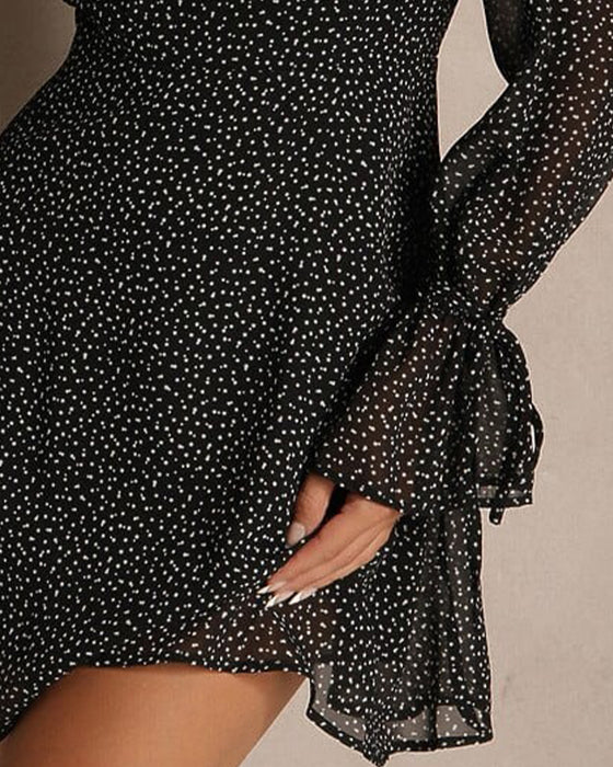 Robe à Pois Élégante et Tendance