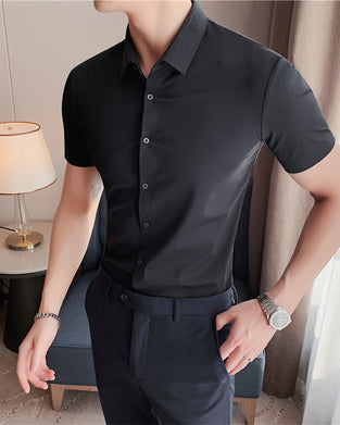 Chemises Homme Stretch Manche Courte Robe