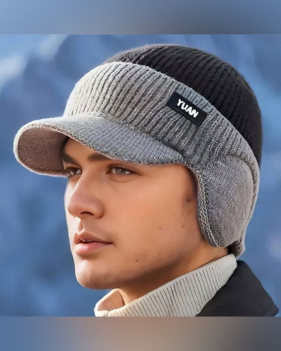 Bonnet Thermique Coupe-Vent D'hiver Avec Visière