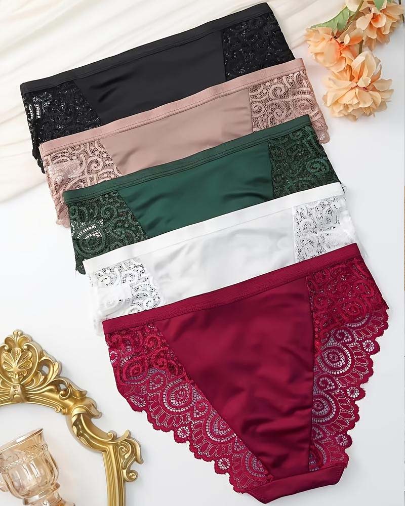 Set De Culottes Femme À Taille Haute En Couleurs Contrastées