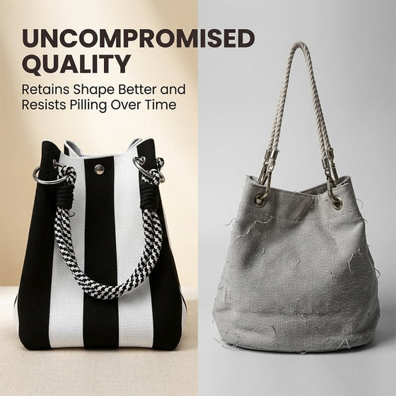 Sac Mini Tissé Seau Tote