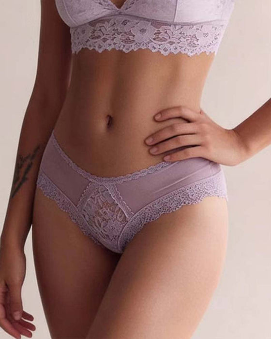 Culotte Dentelle Femme Coton Doux Confortable Sous-Vêtement Respirant