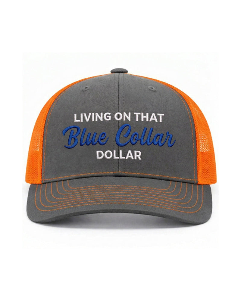 Chapeau Col Bleu Dollar Trucker – Fier Casquette Vêtement De Travail